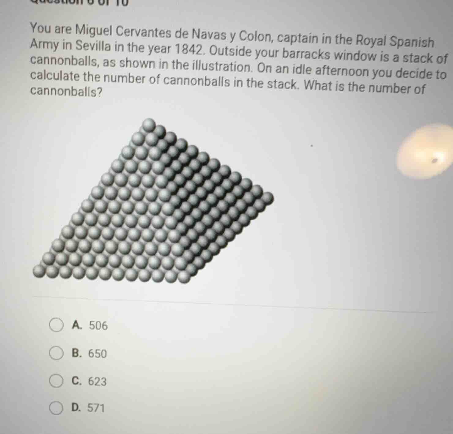 you are miguel cervantes de navas y colon, captain in the royal spanish…