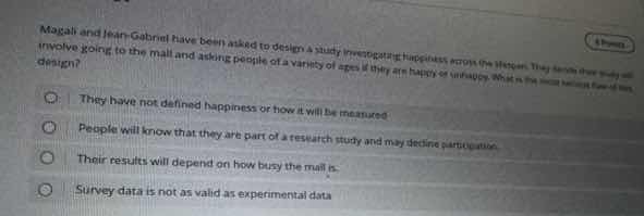 magali and jean - gabriel have been asked to design a study investigati…