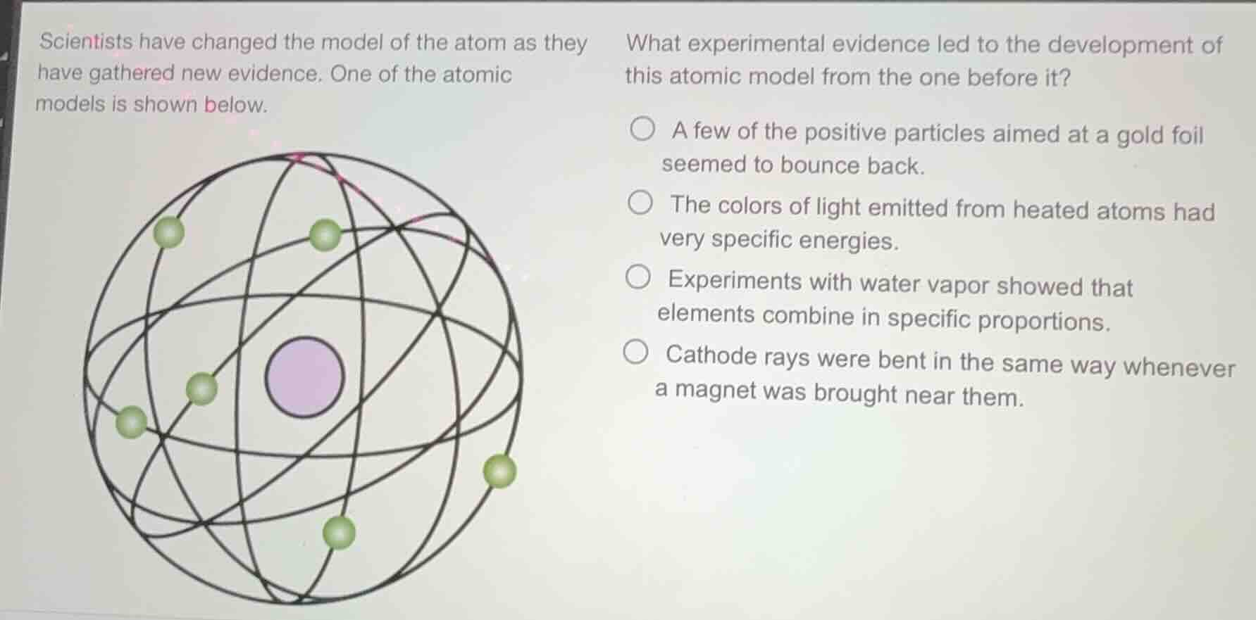 scientists have changed the model of the atom as they have gathered new…