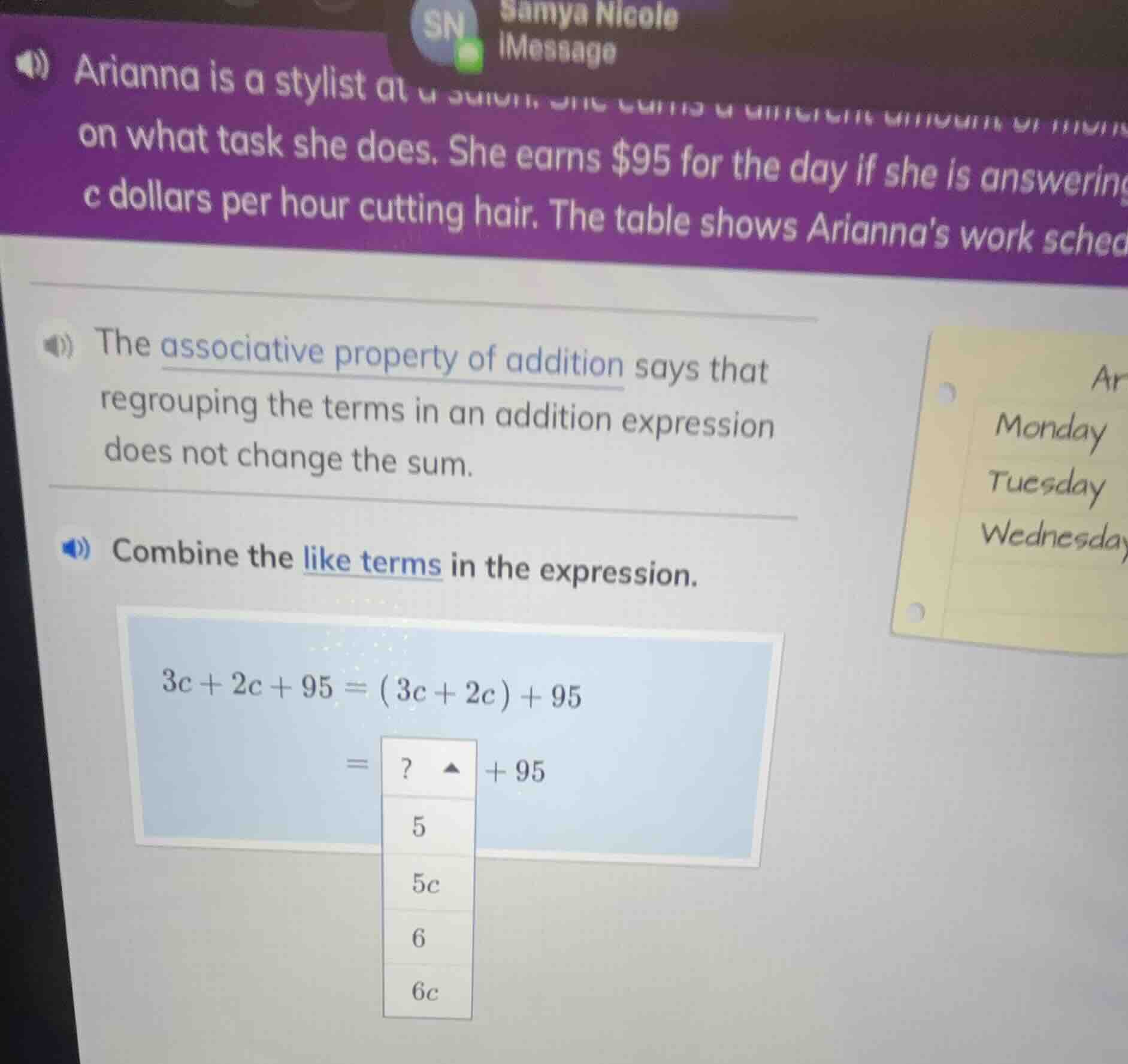 the associative property of addition says that regrouping the terms in …