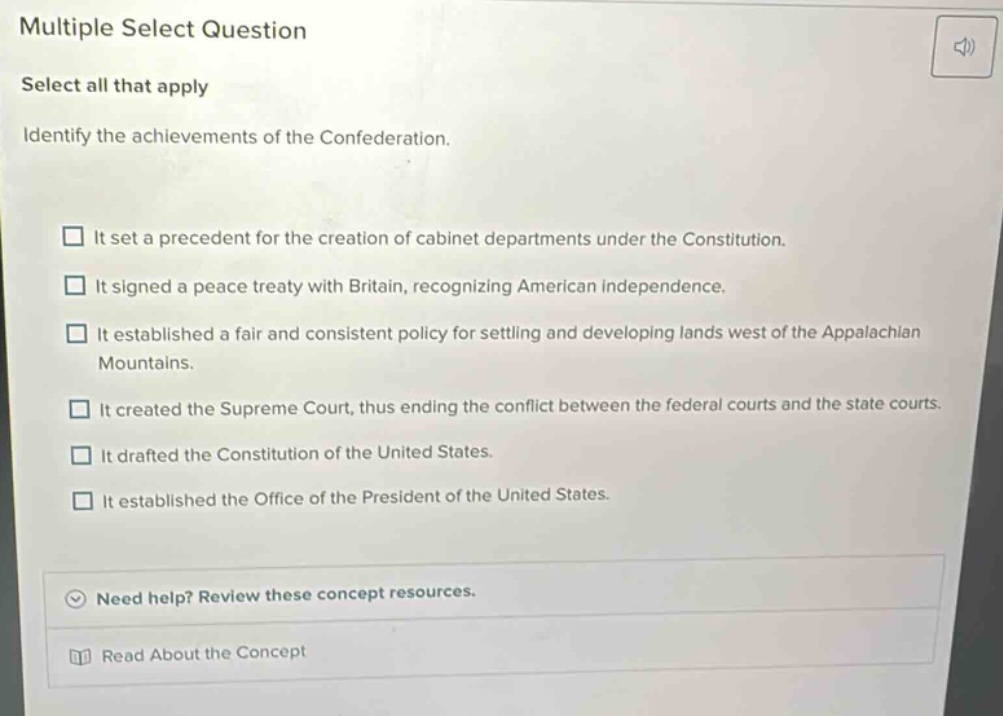 multiple select question select all that apply identify the achievement…
