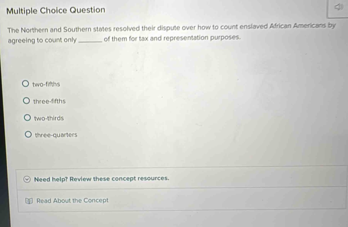 multiple choice question the northern and southern states resolved thei…