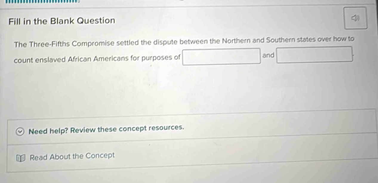 fill in the blank question the three - fifths compromise settled the di…