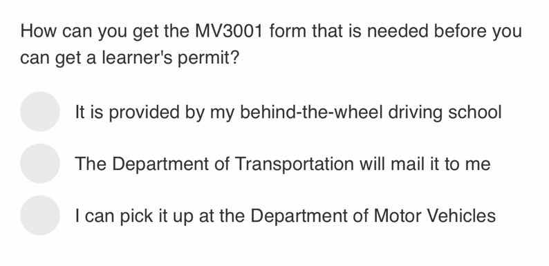 how can you get the mv3001 form that is needed before you can get a lea…