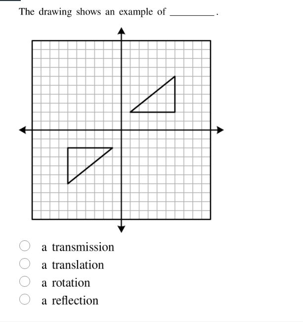 the drawing shows an example of ______. a transmission a translation a …