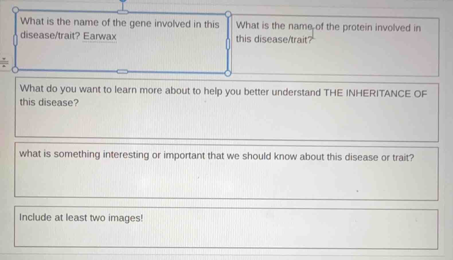 what is the name of the gene involved in this disease/trait? earwax wha…