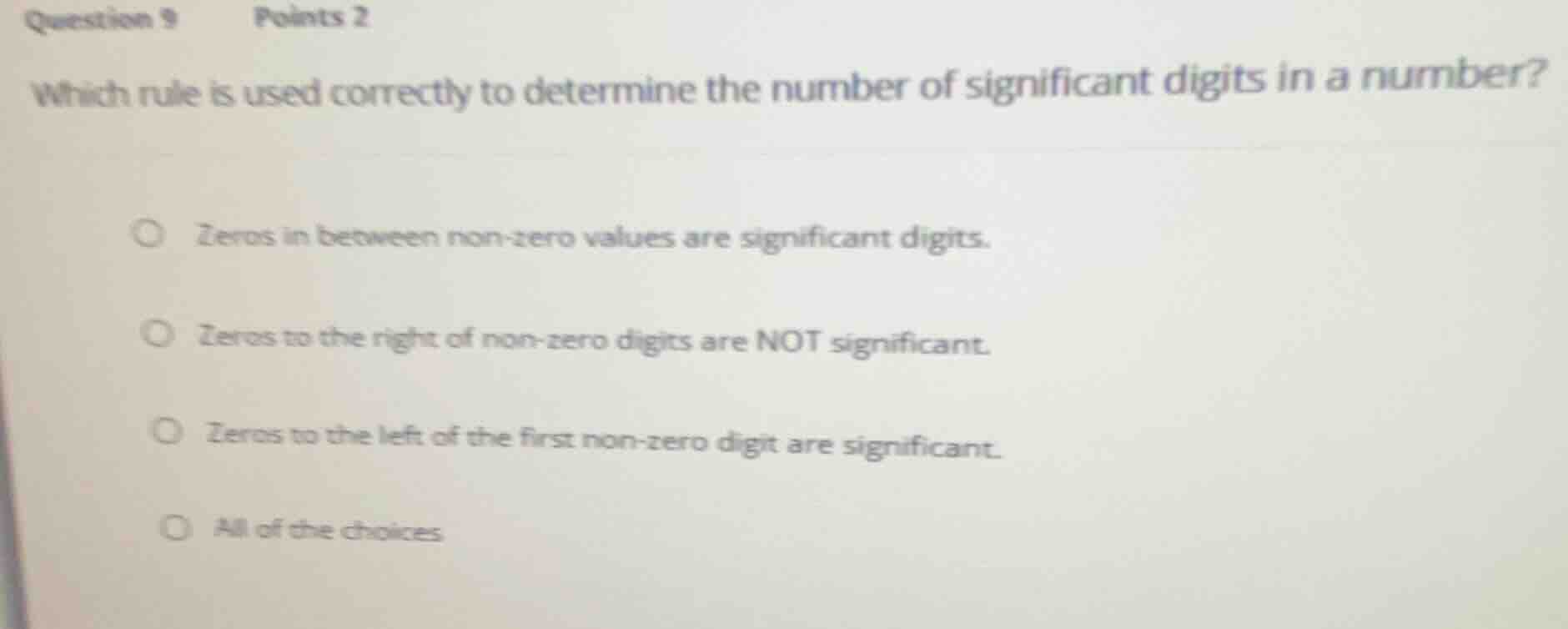 question 9 points 2 which rule is used correctly to determine the numbe…