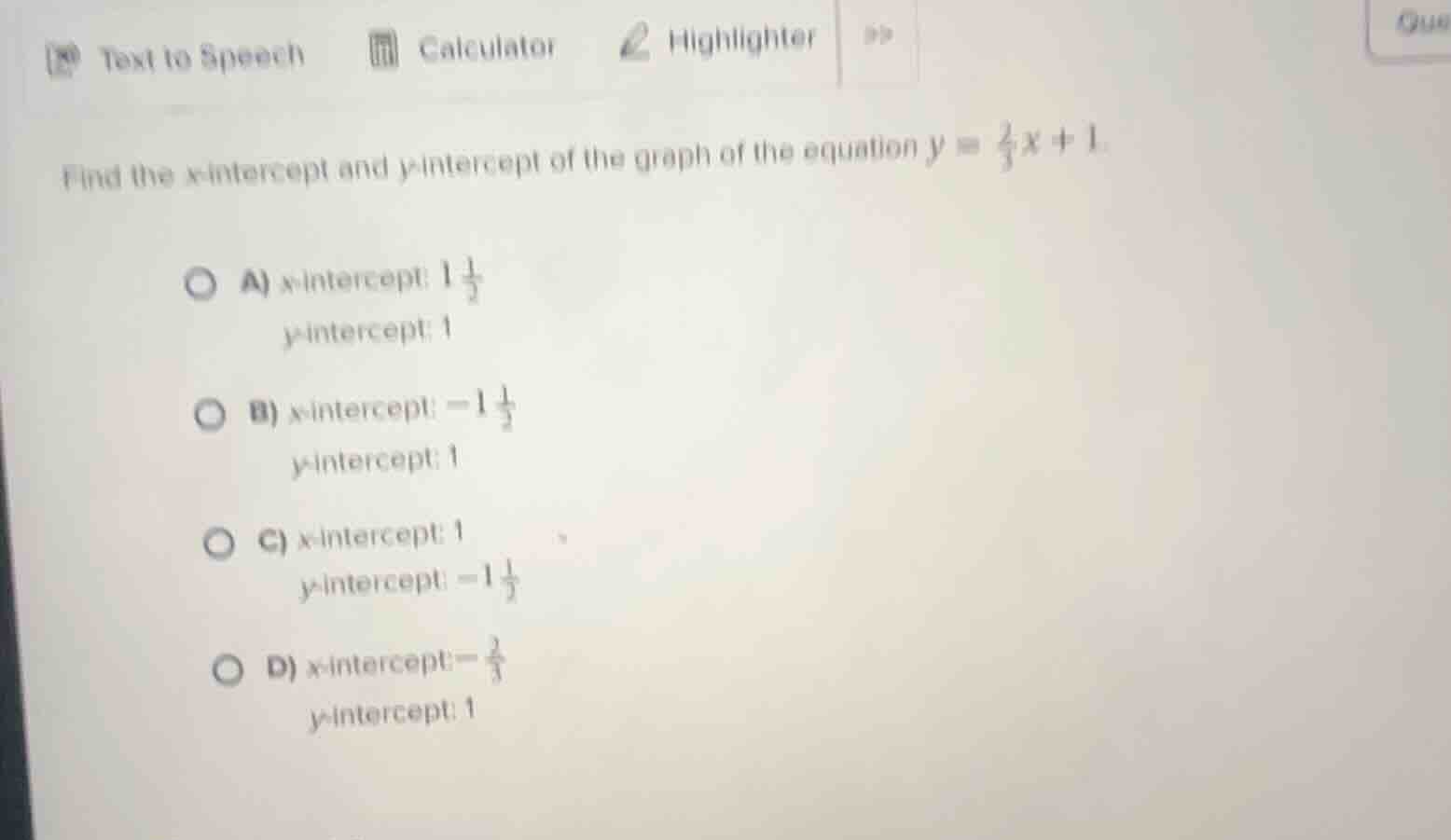 find the x - intercept and y - intercept of the graph of the equation $…