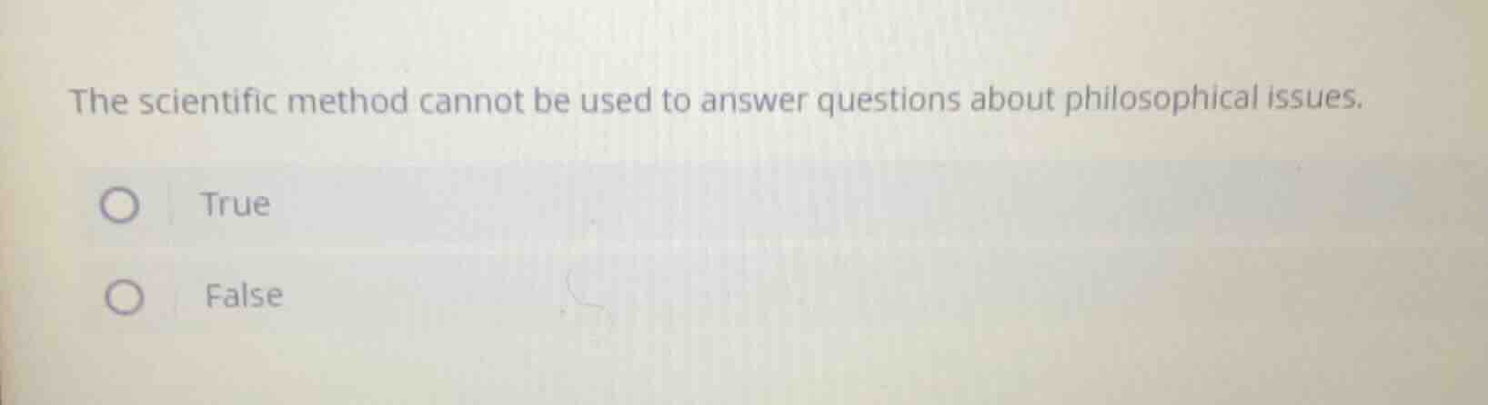 the scientific method cannot be used to answer questions about philosop…
