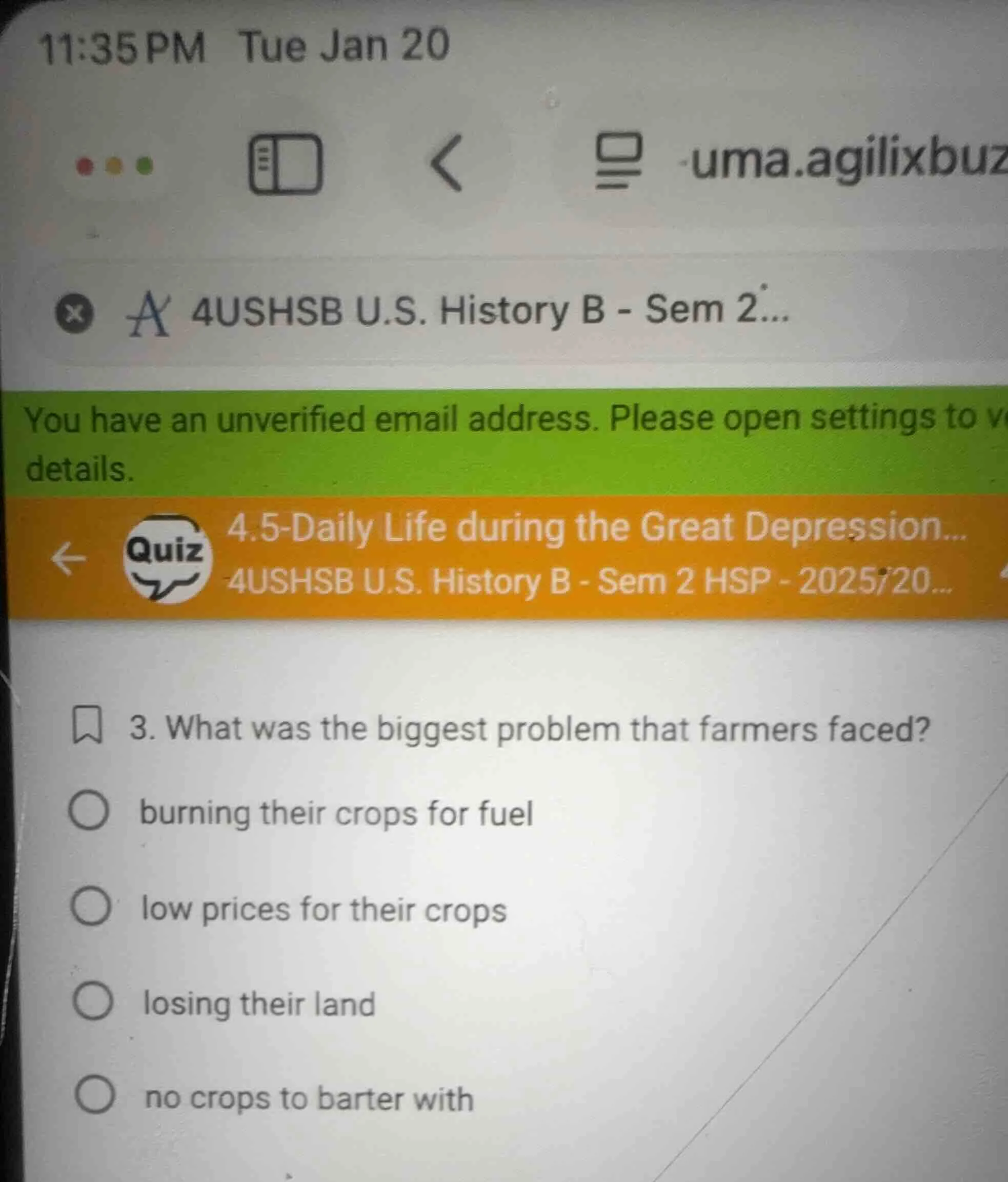 3. what was the biggest problem that farmers faced? - burning their cro…