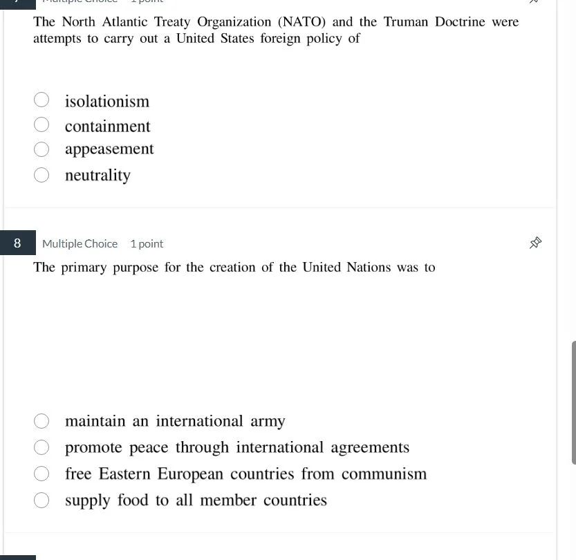 the north atlantic treaty organization (nato) and the truman doctrine w…