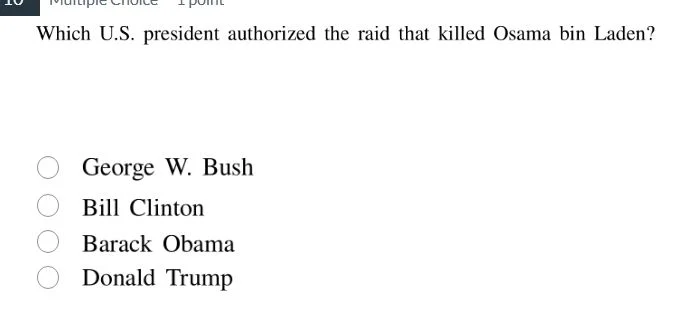 which u.s. president authorized the raid that killed osama bin laden? g…