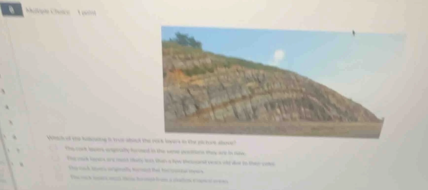 multiple choice 1 point which of the following is true about the rock l…