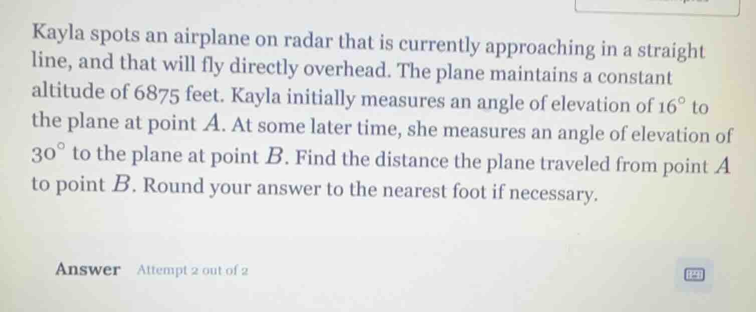 kayla spots an airplane on radar that is currently approaching in a str…