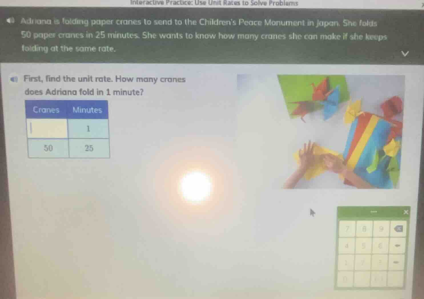 interactive practice: use unit rates to solve problems adriana is foldi…