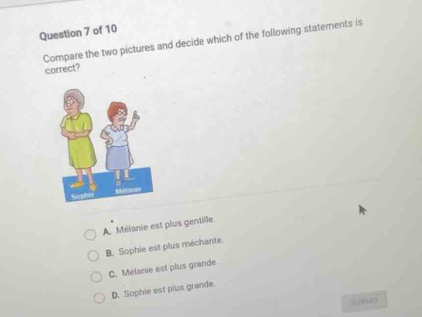 question 7 of 10 compare the two pictures and decide which of the follo…