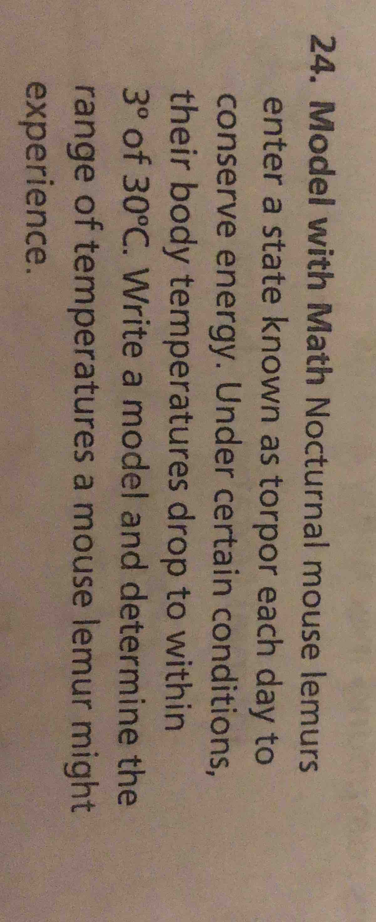 24. model with math nocturnal mouse lemurs enter a state known as torpo…