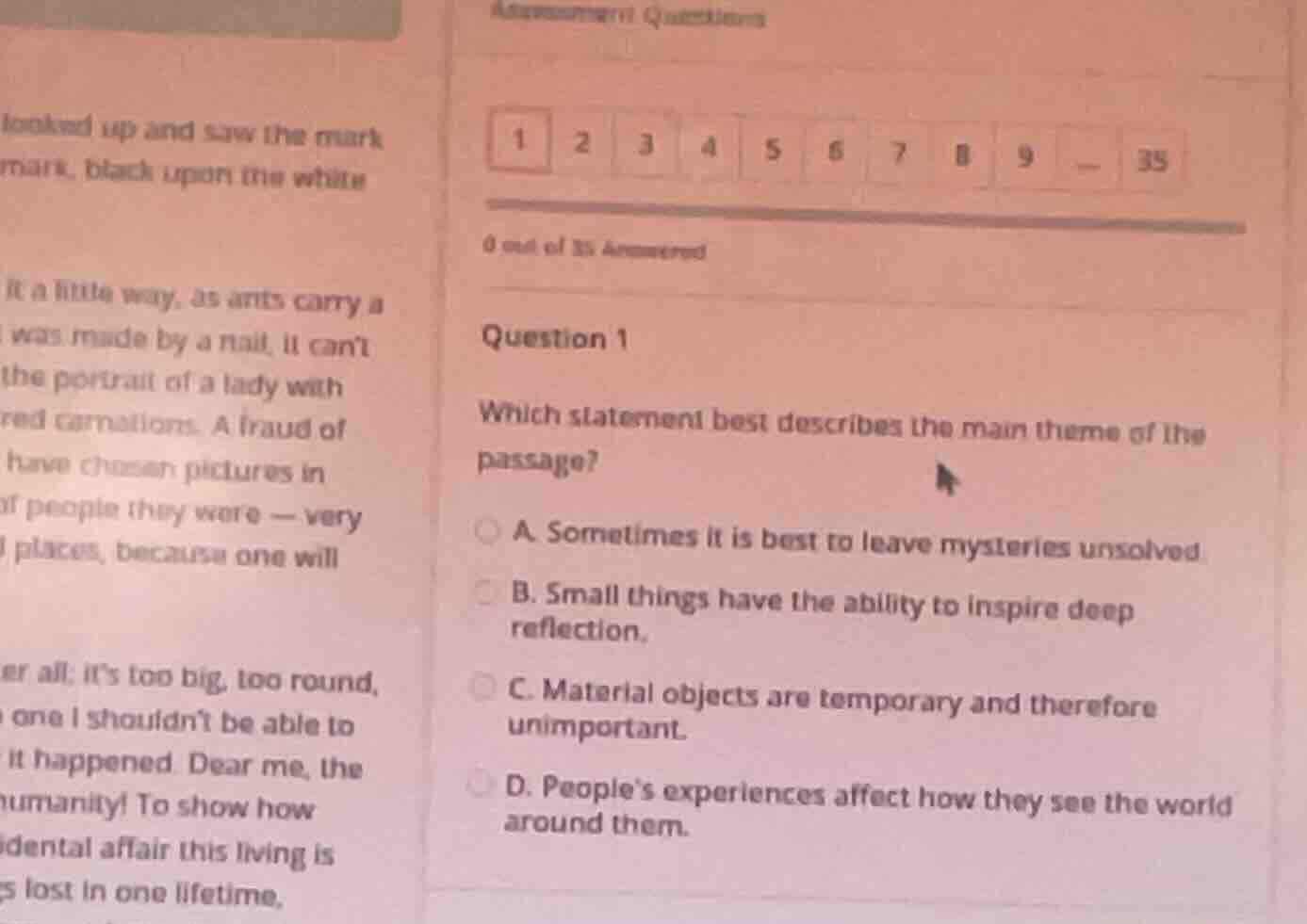 assessment questions 1 2 3 4 5 6 7 8 9 — 35 0 out of 35 answered questi…