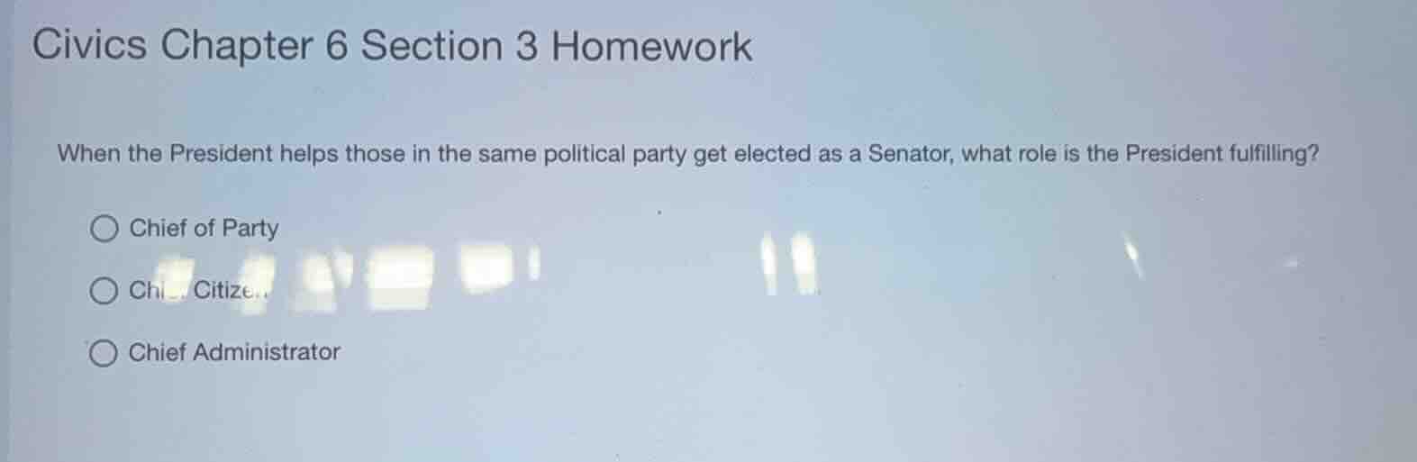 civics chapter 6 section 3 homework when the president helps those in t…