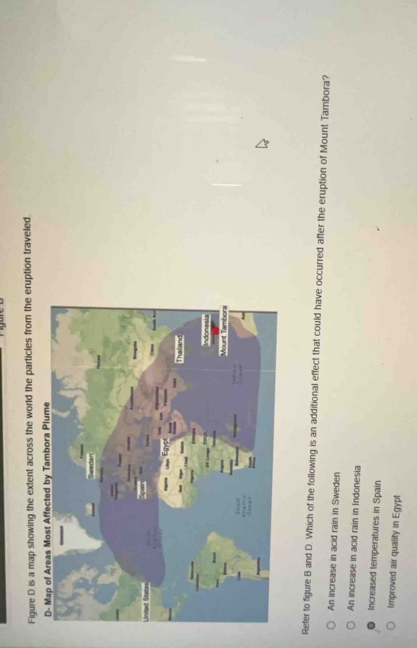 figure d is a map showing the extent across the world the particles fro…