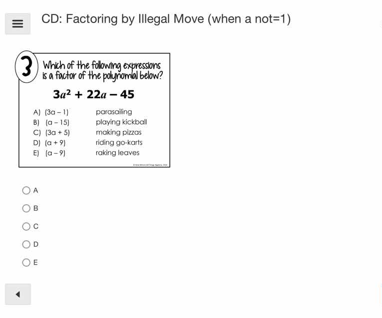 3 which of the following expressions is a factor of the polynomial belo…