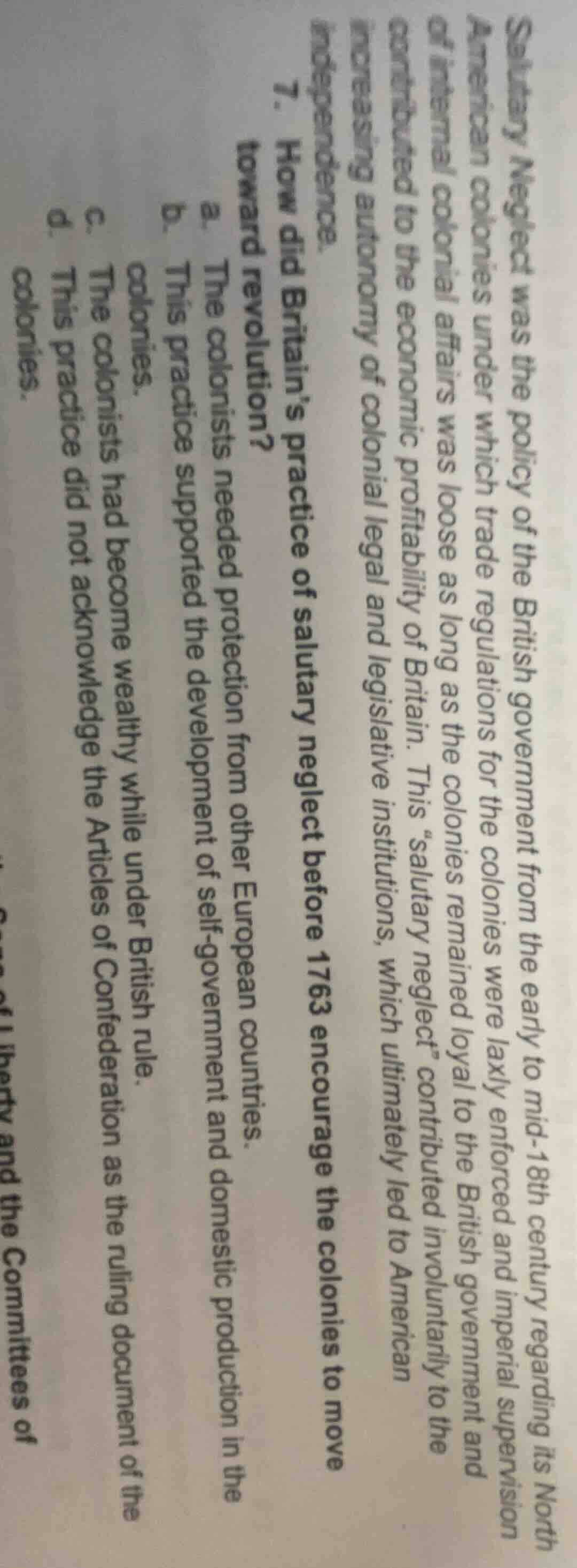 salutary neglect was the policy of the british government from the earl…