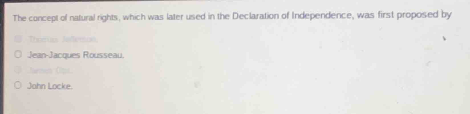 the concept of natural rights, which was later used in the declaration …