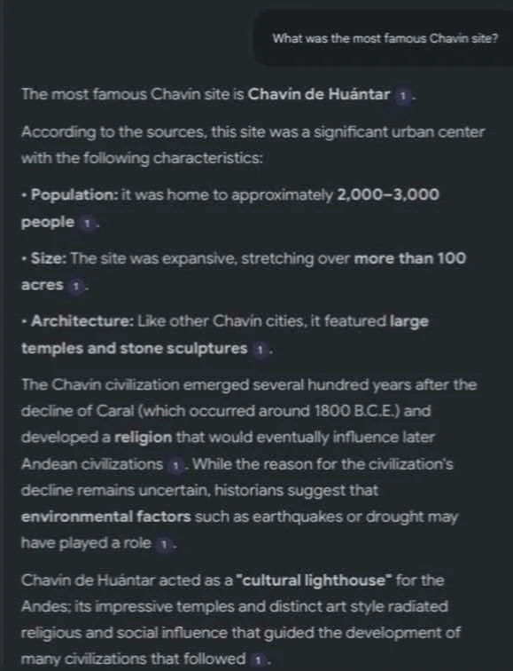 what was the most famous chavin site? the most famous chavin site is ch…