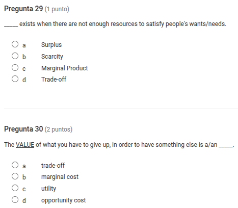pregunta 29 (1 punto) ____ exists when there are not enough resources t…
