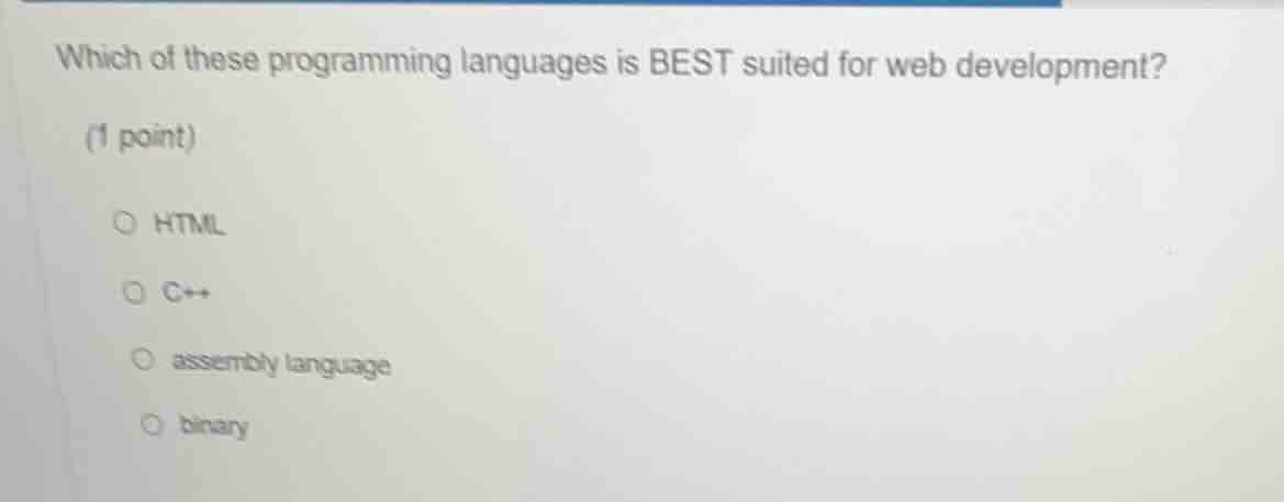 which of these programming languages is best suited for web development…