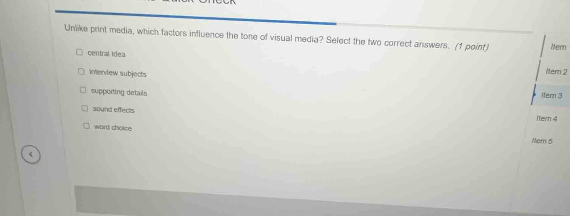 unlike print media, which factors influence the tone of visual media? s…