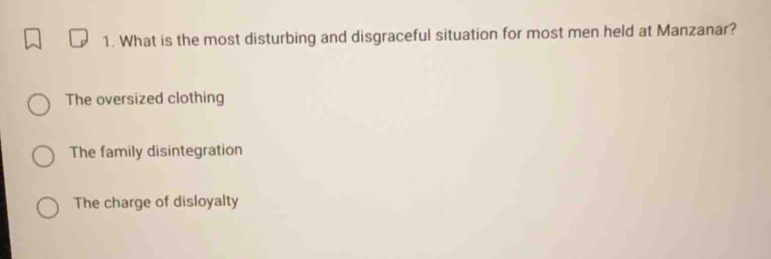 1. what is the most disturbing and disgraceful situation for most men h…