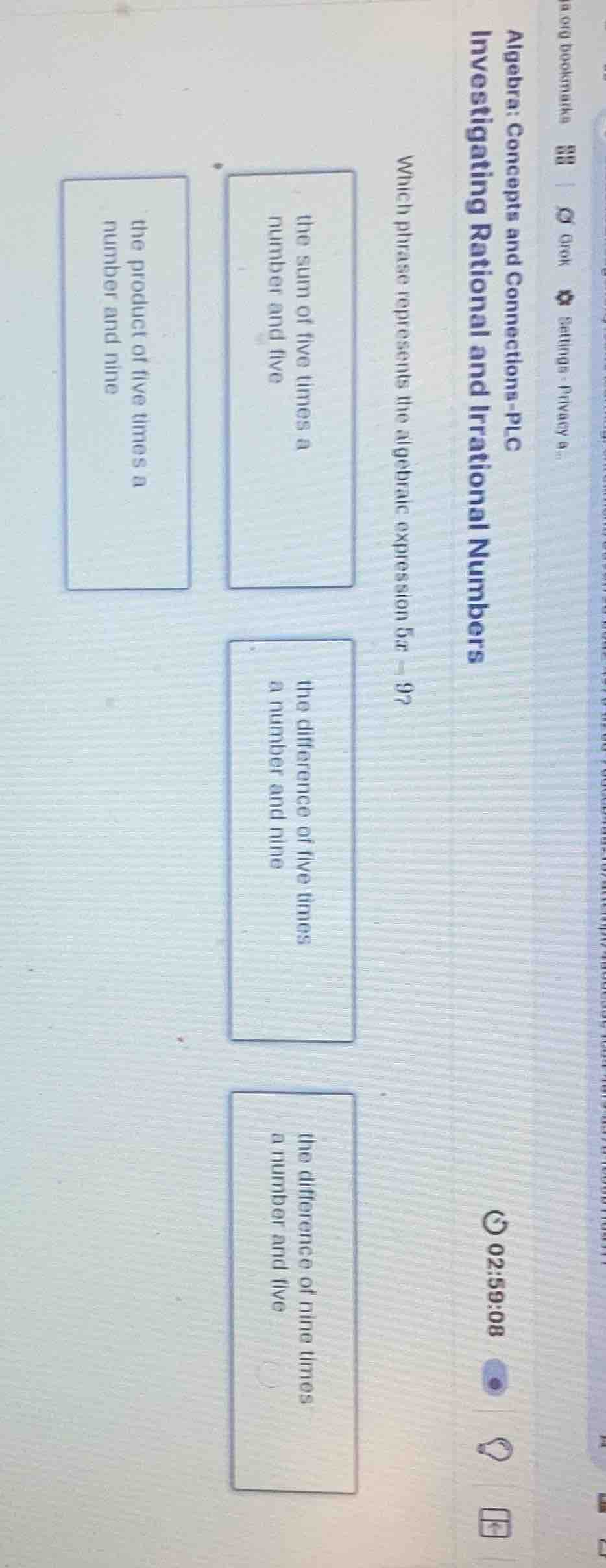algebra: concepts and connections - plc investigating rational and irra…