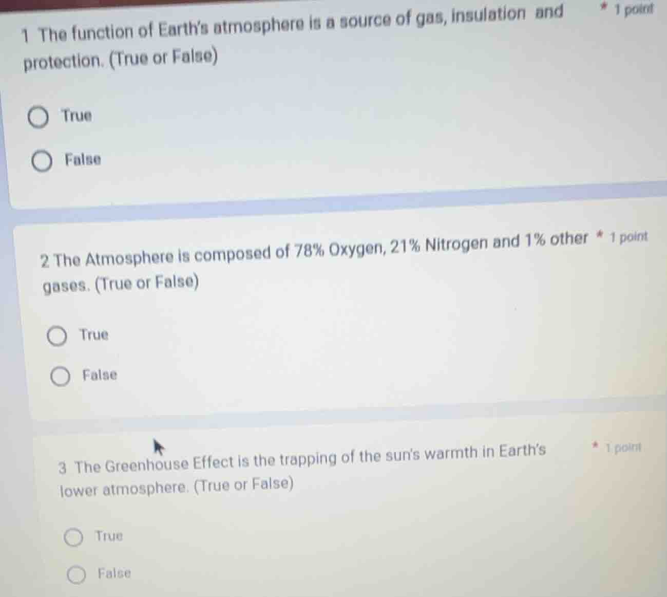 1 the function of earth’s atmosphere is a source of gas, insulation and…