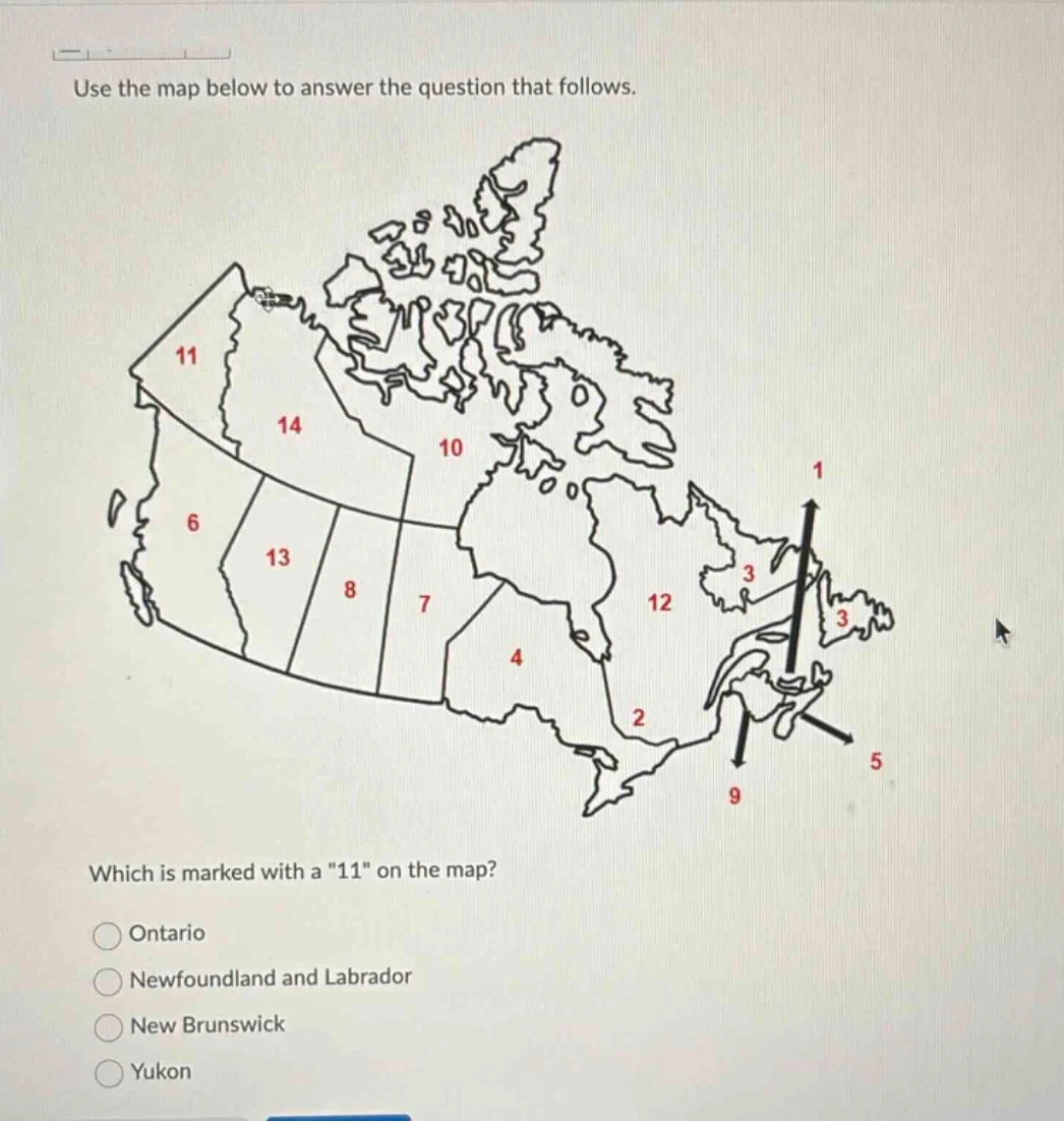 use the map below to answer the question that follows. which is marked …