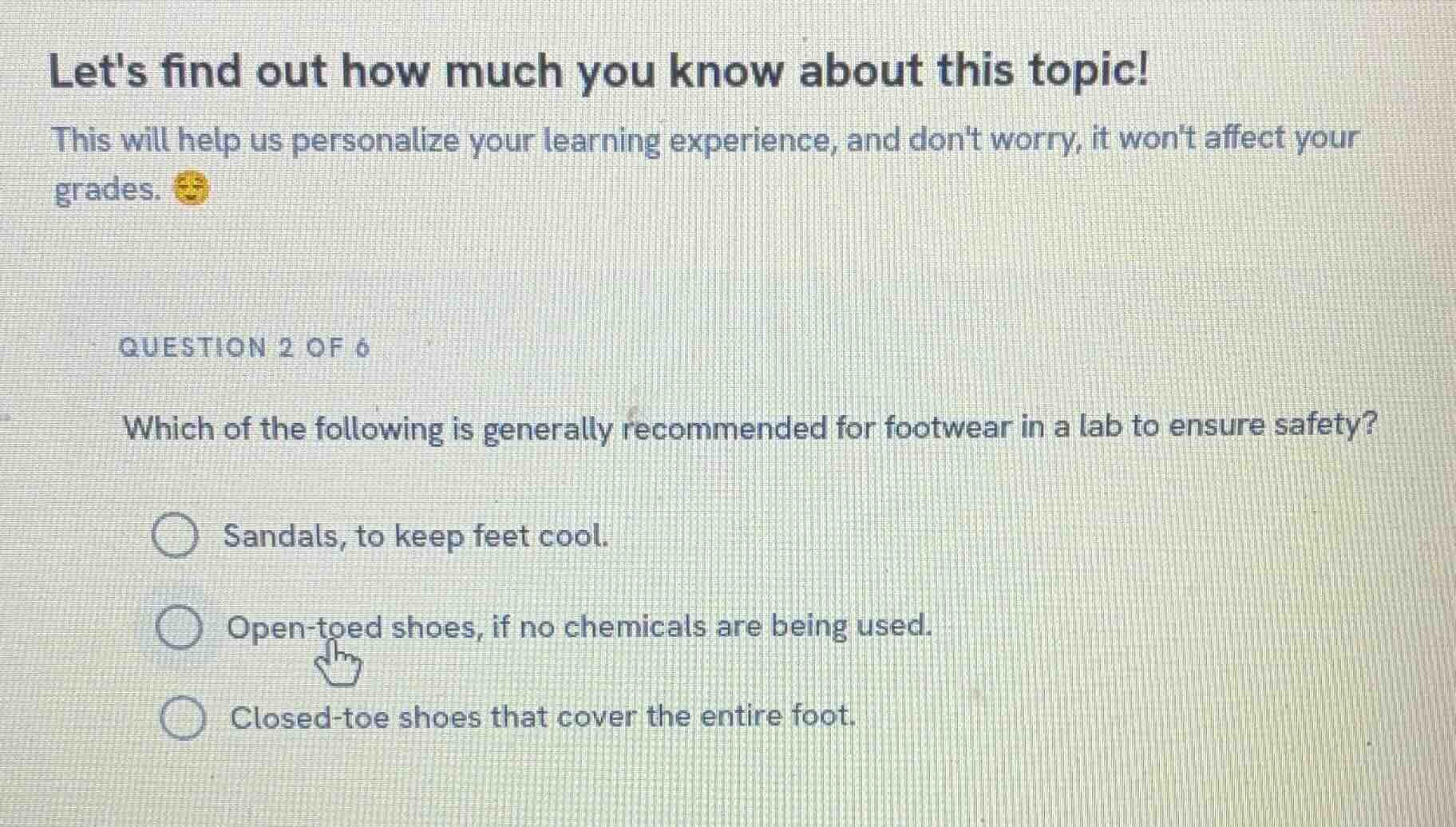 lets find out how much you know about this topic! this will help us per…