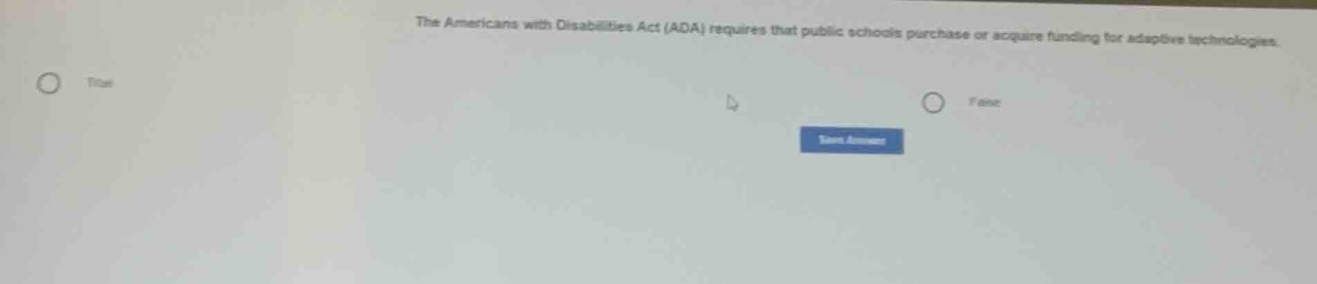 the americans with disabilities act (ada) requires that public schools …