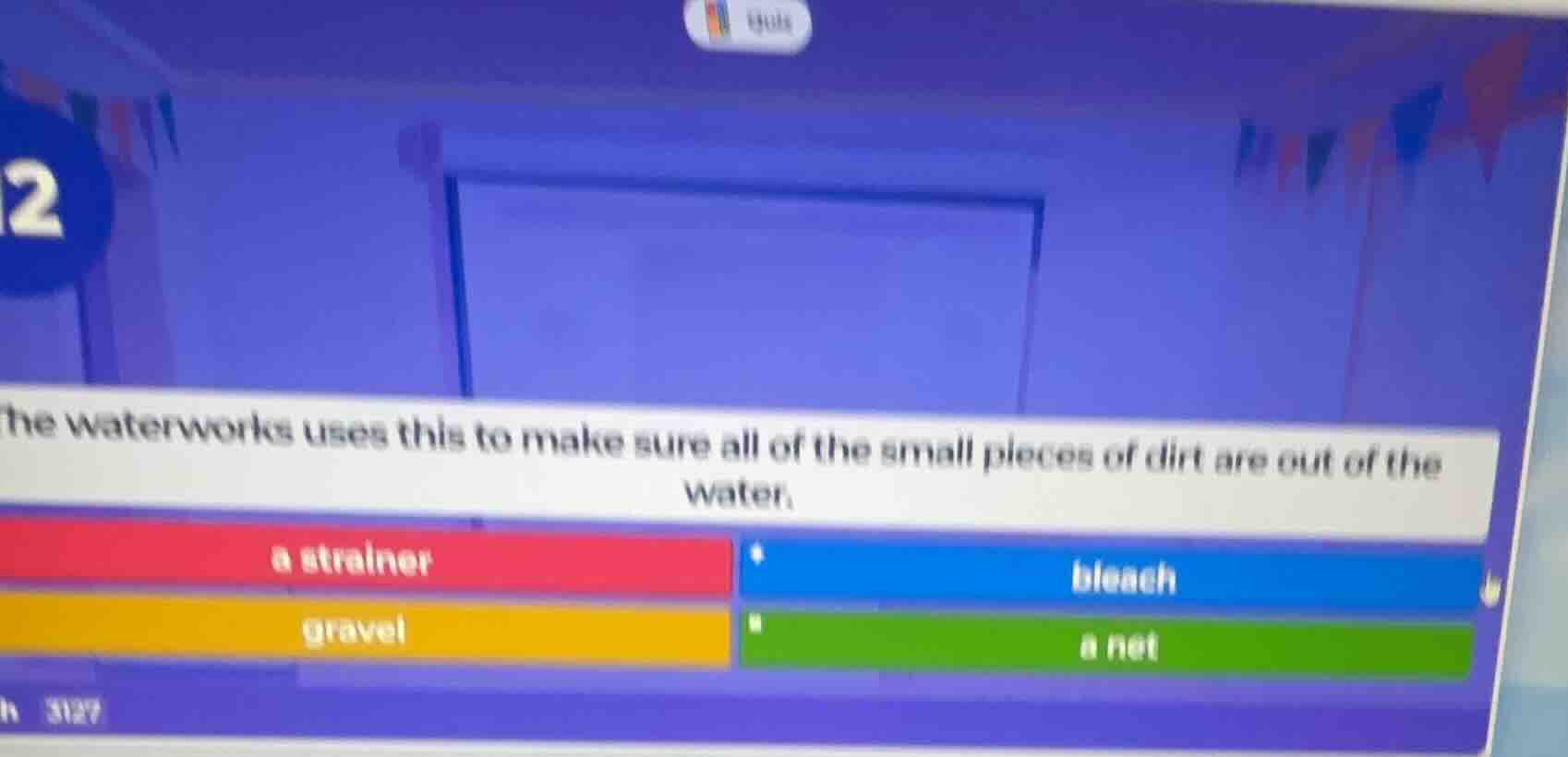 the waterworks uses this to make sure all of the small pieces of dirt a…