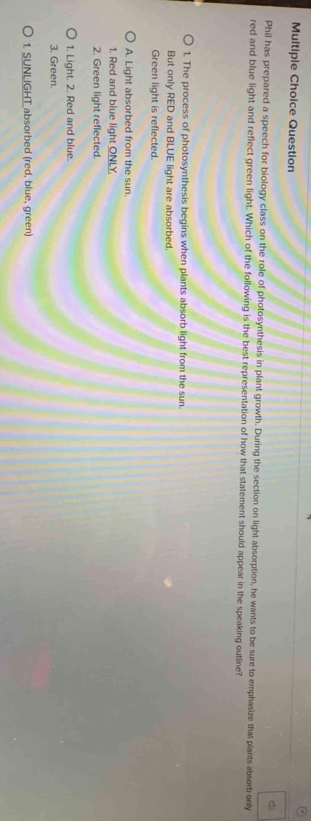 multiple choice question phil has prepared a speech for biology class o…