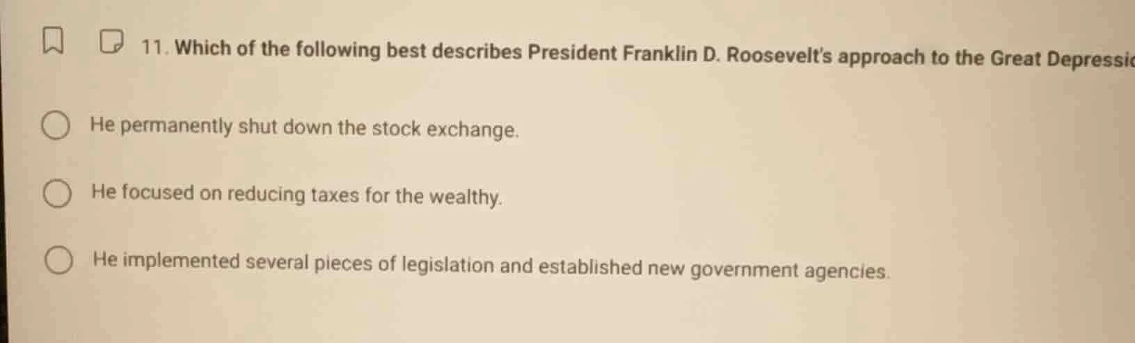 11. which of the following best describes president franklin d. rooseve…