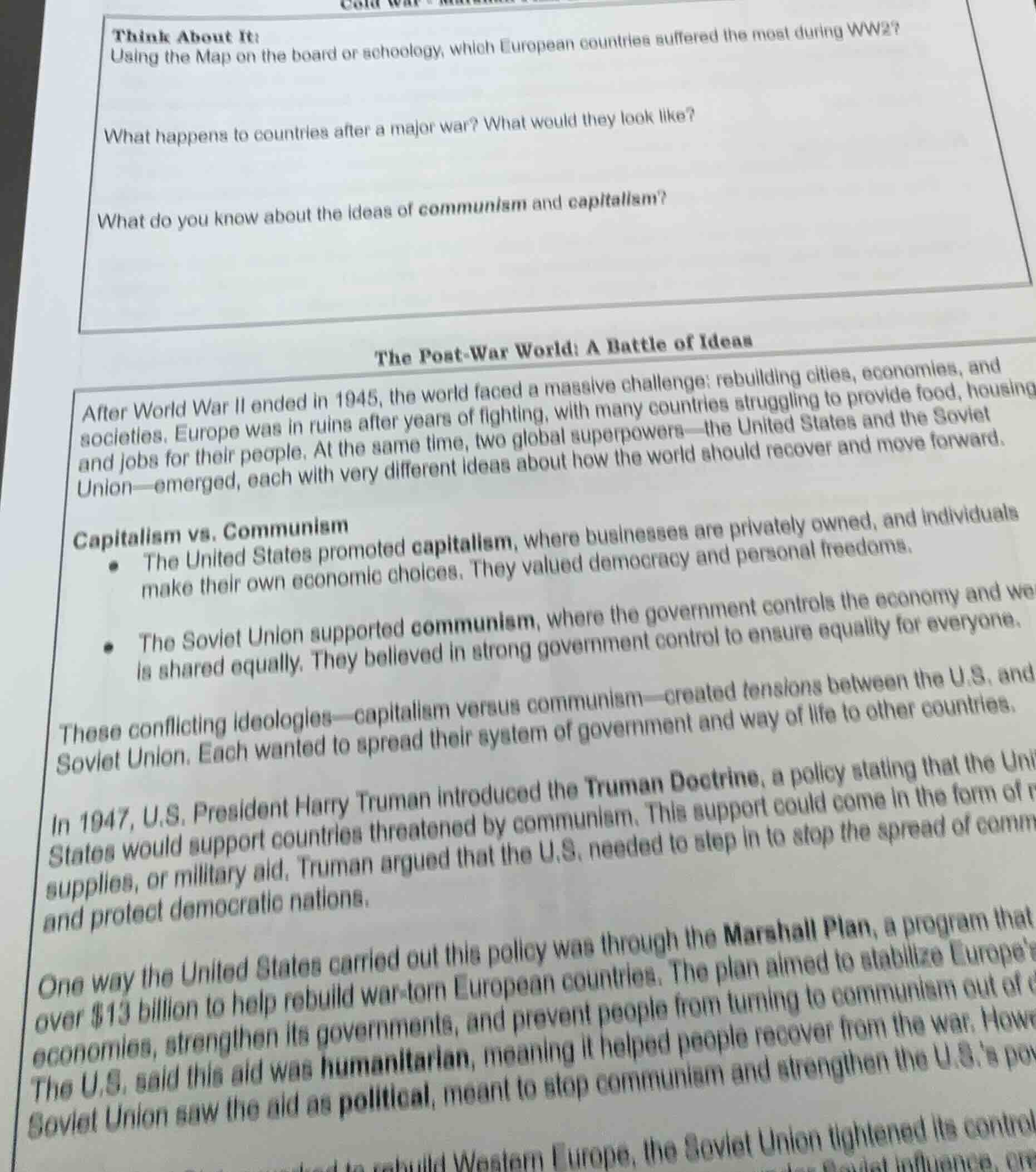 think about it: using the map on the board or schoology, which european…