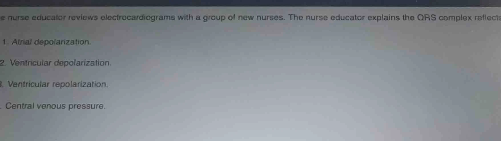 the nurse educator reviews electrocardiograms with a group of new nurse…