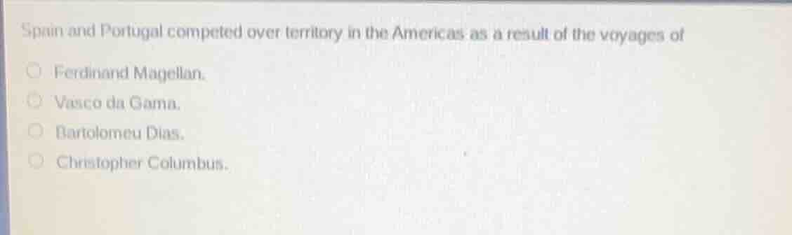 spain and portugal competed over territory in the americas as a result …