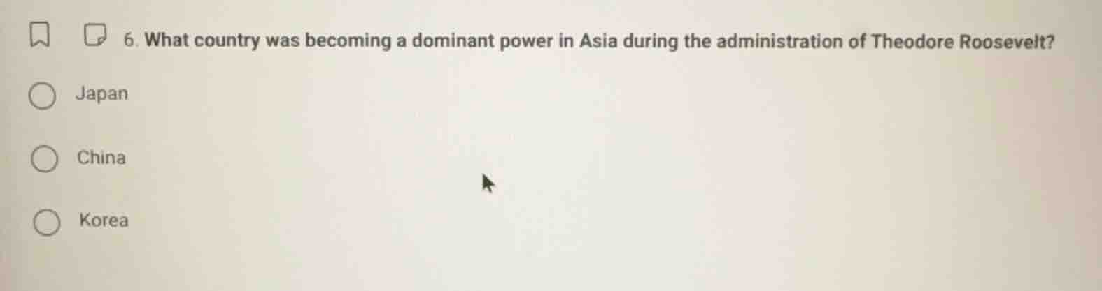 6. what country was becoming a dominant power in asia during the admini…