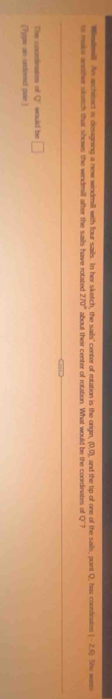 windmill: an architect is designing a new windmill with four sails. in …