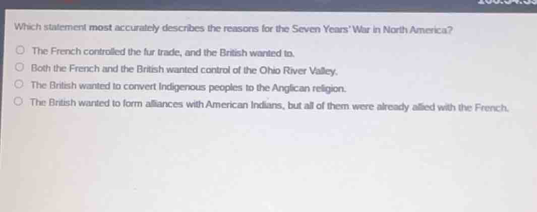which statement most accurately describes the reasons for the seven yea…