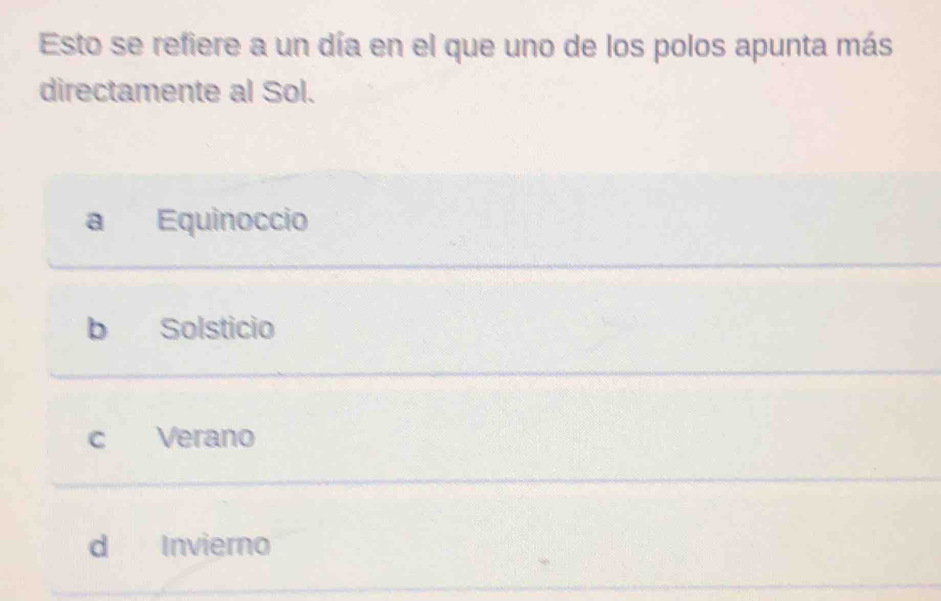 esto se refiere a un día en el que uno de los polos apunta más directam…