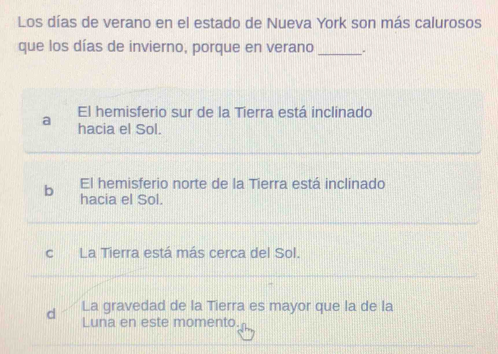 los días de verano en el estado de nueva york son más calurosos que los…