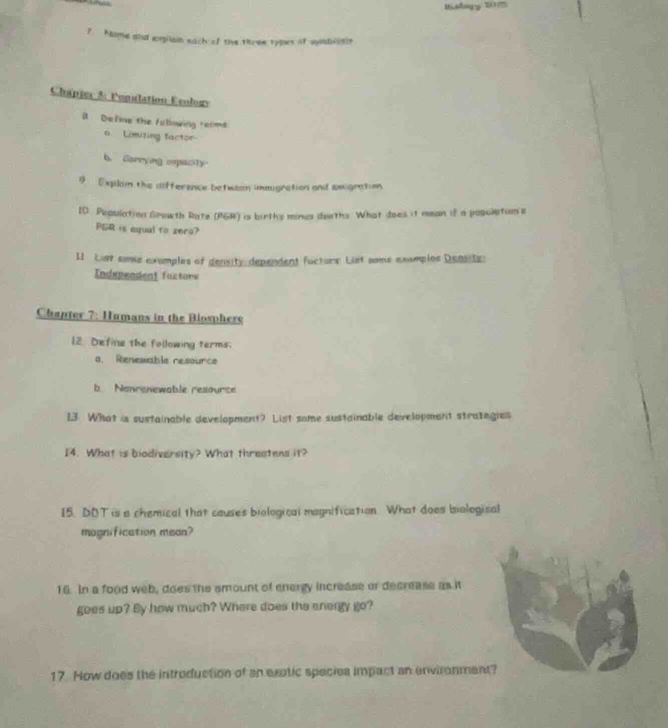 7 name and explain each of the three types of symbiosis chapter 5: popu…