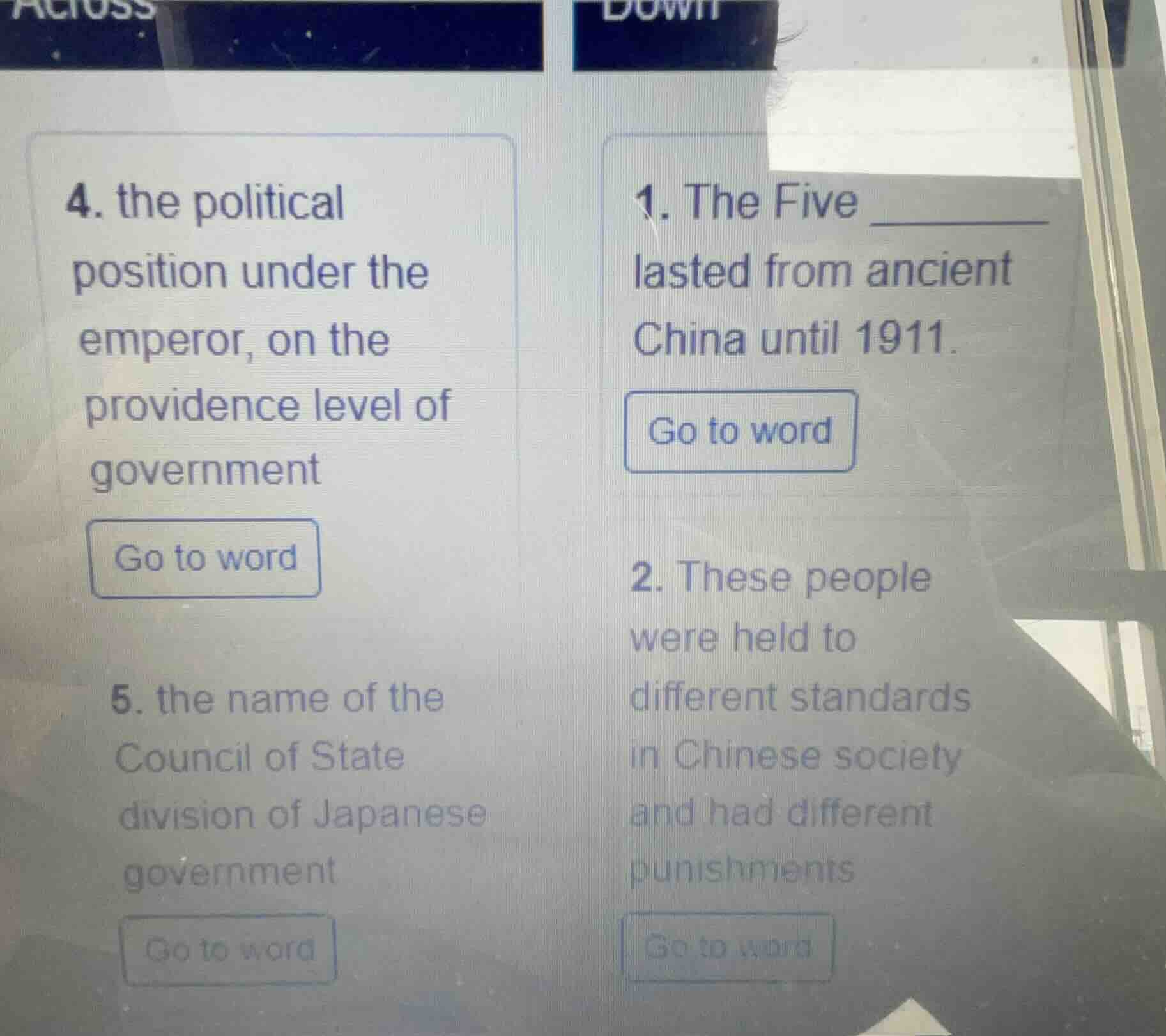 4. the political position under the emperor, on the providence level of…